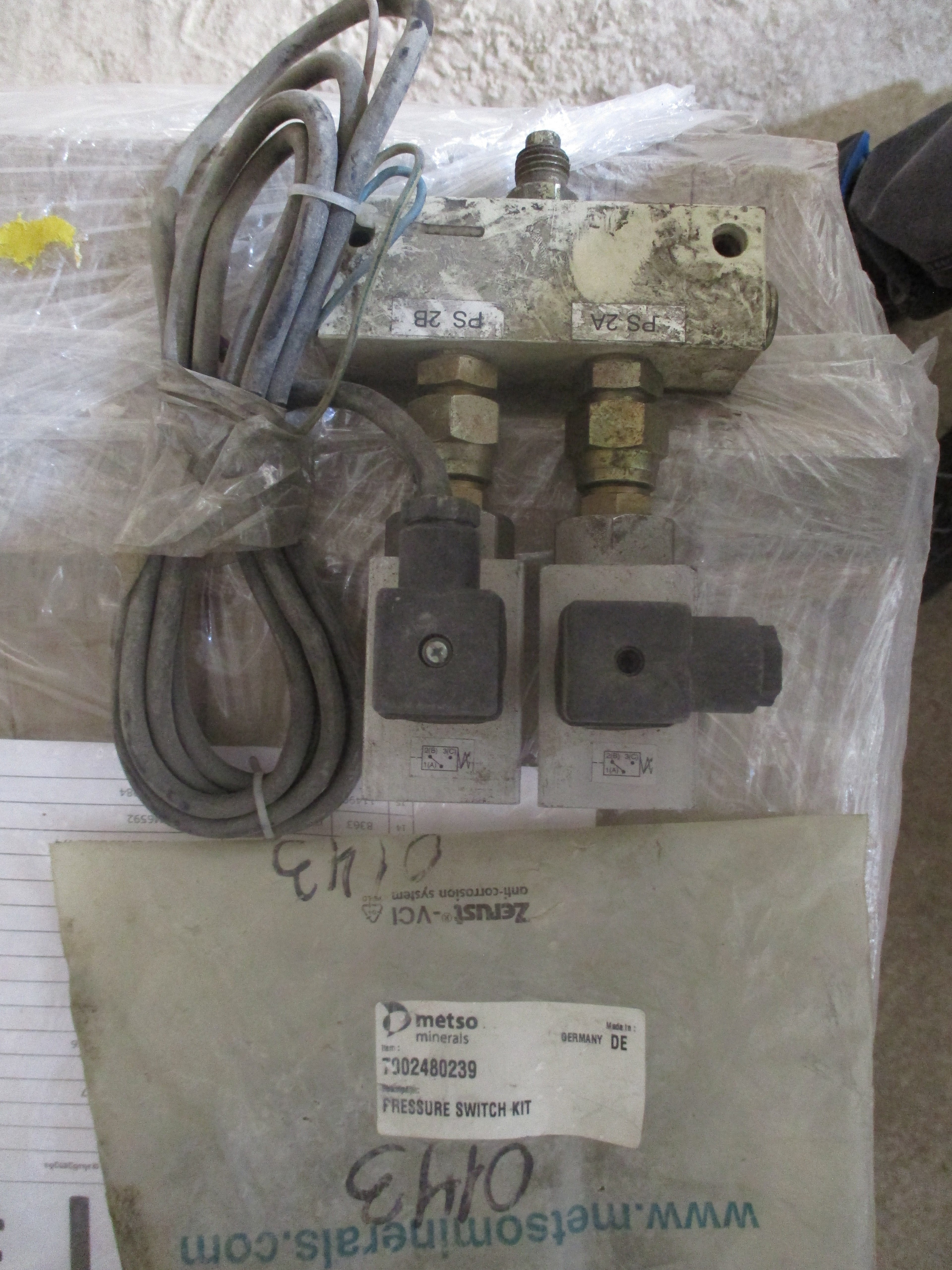 Metso Nordberg HP200 Cone Crusher: Pressure switch kit
