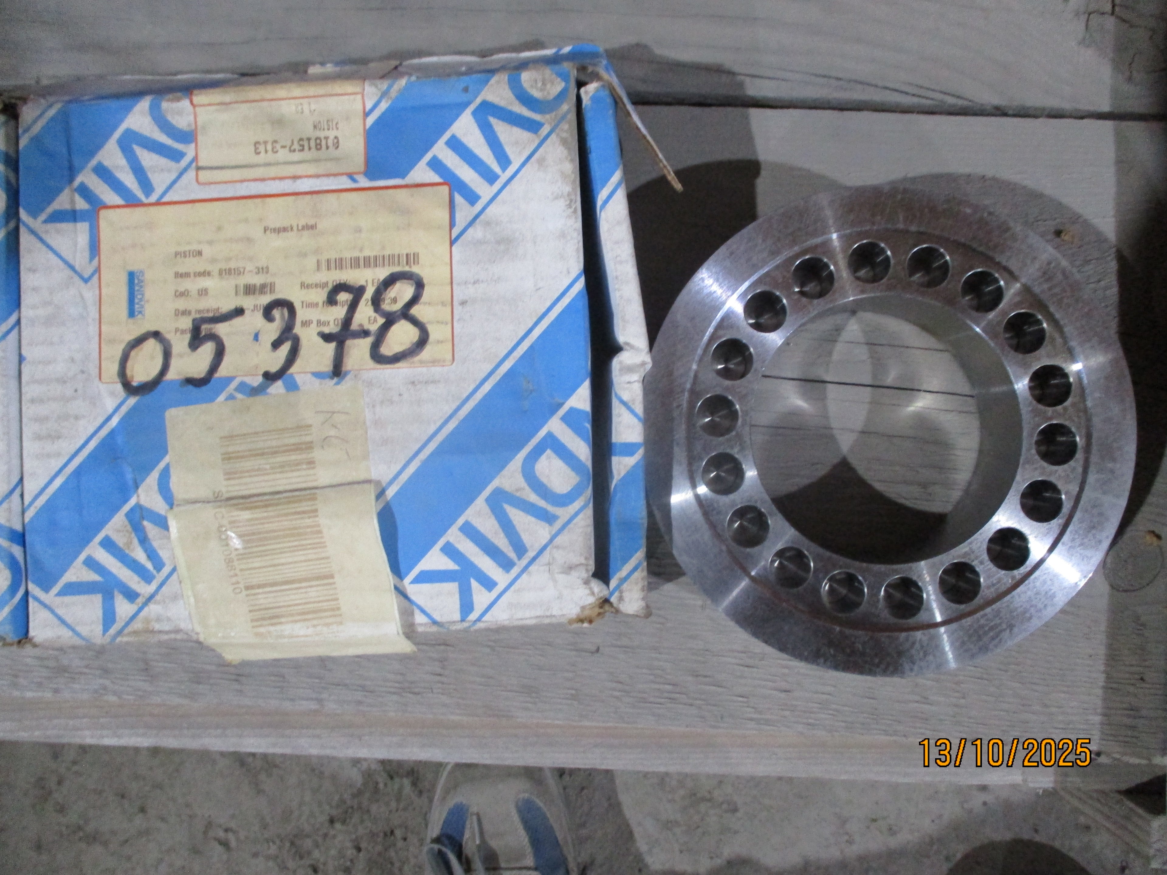 Sandvik Drilling Machine DD422i : Piston
