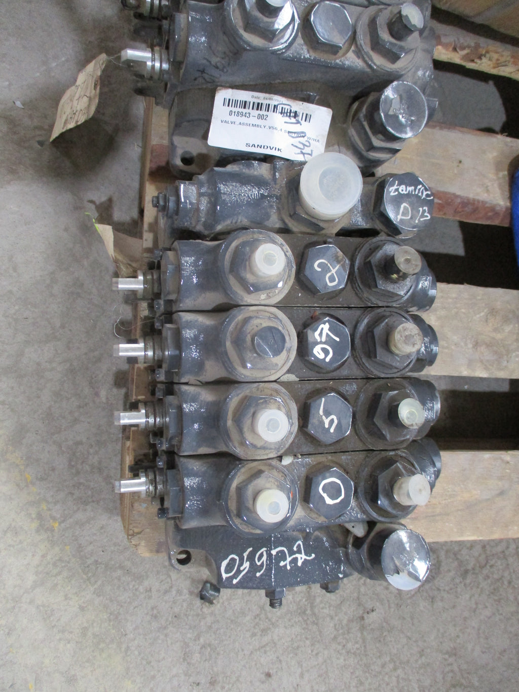 Sandvik Drilling Rig: Valve assembly