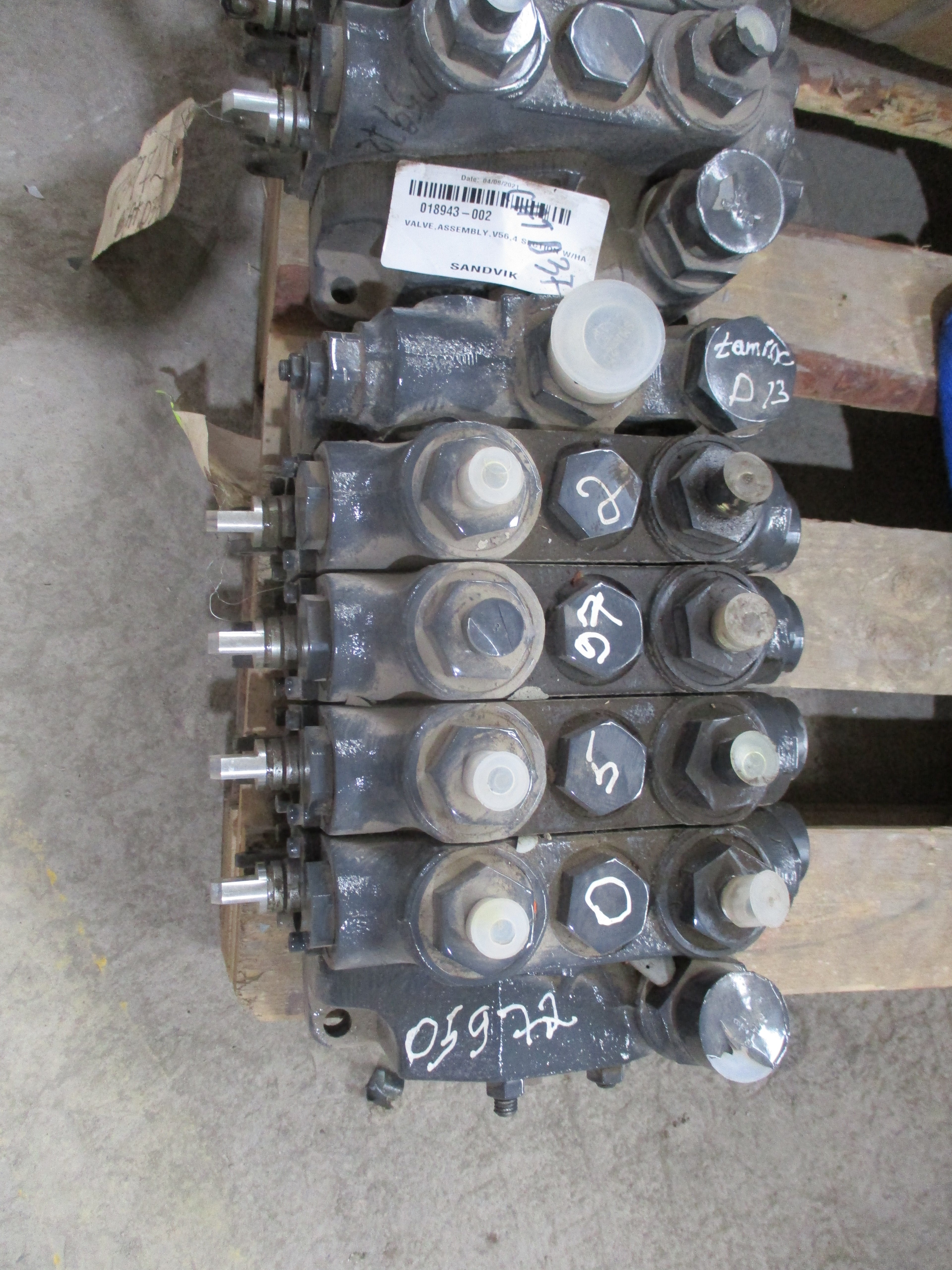 Sandvik Drilling Rig: Valve assembly