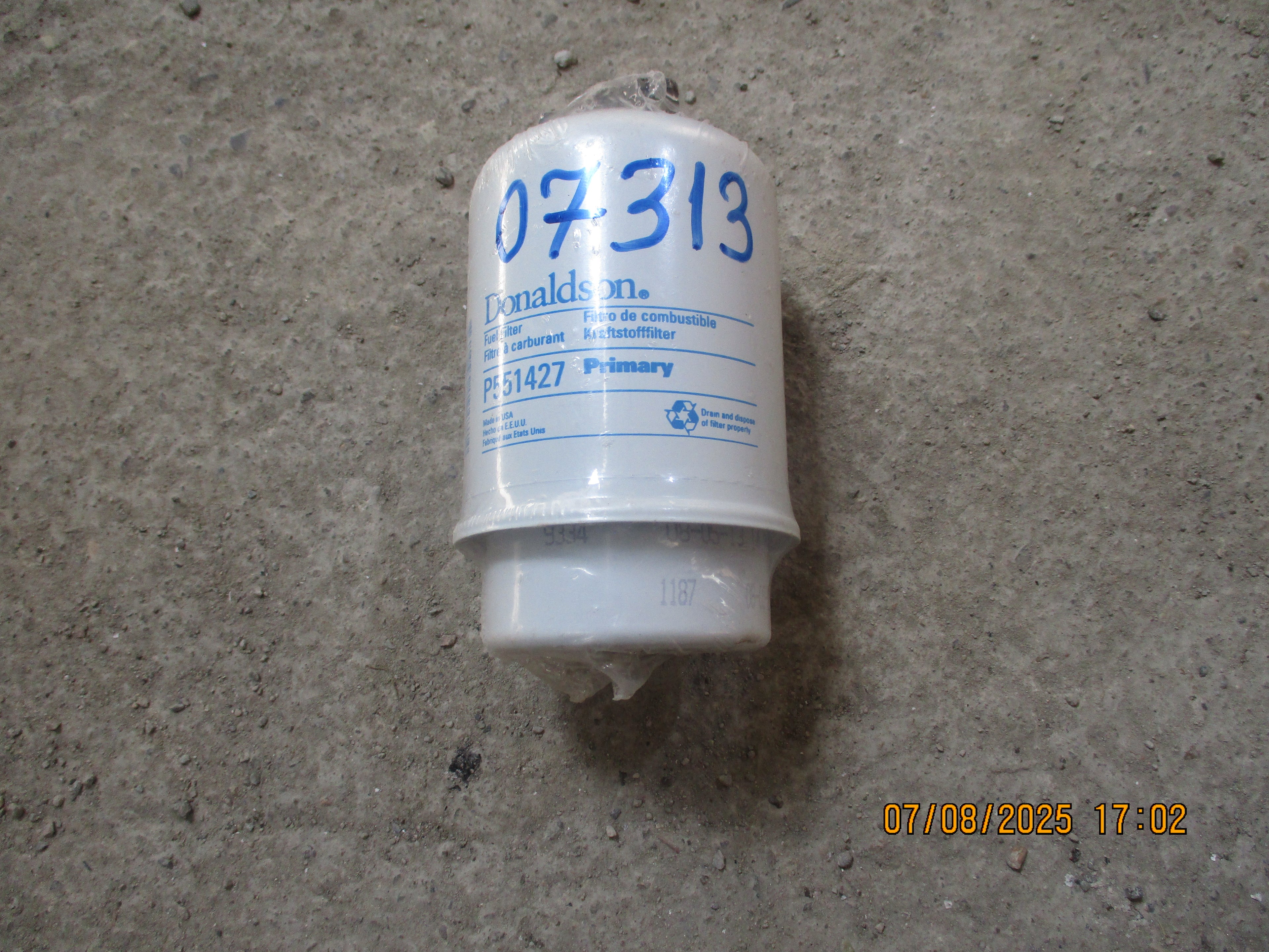CAT 330C Excavator: Fuel filter: Water Separator