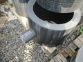 plastic tee with pipe Ф 560 PE100 SDR9 PN 20( ф 140)