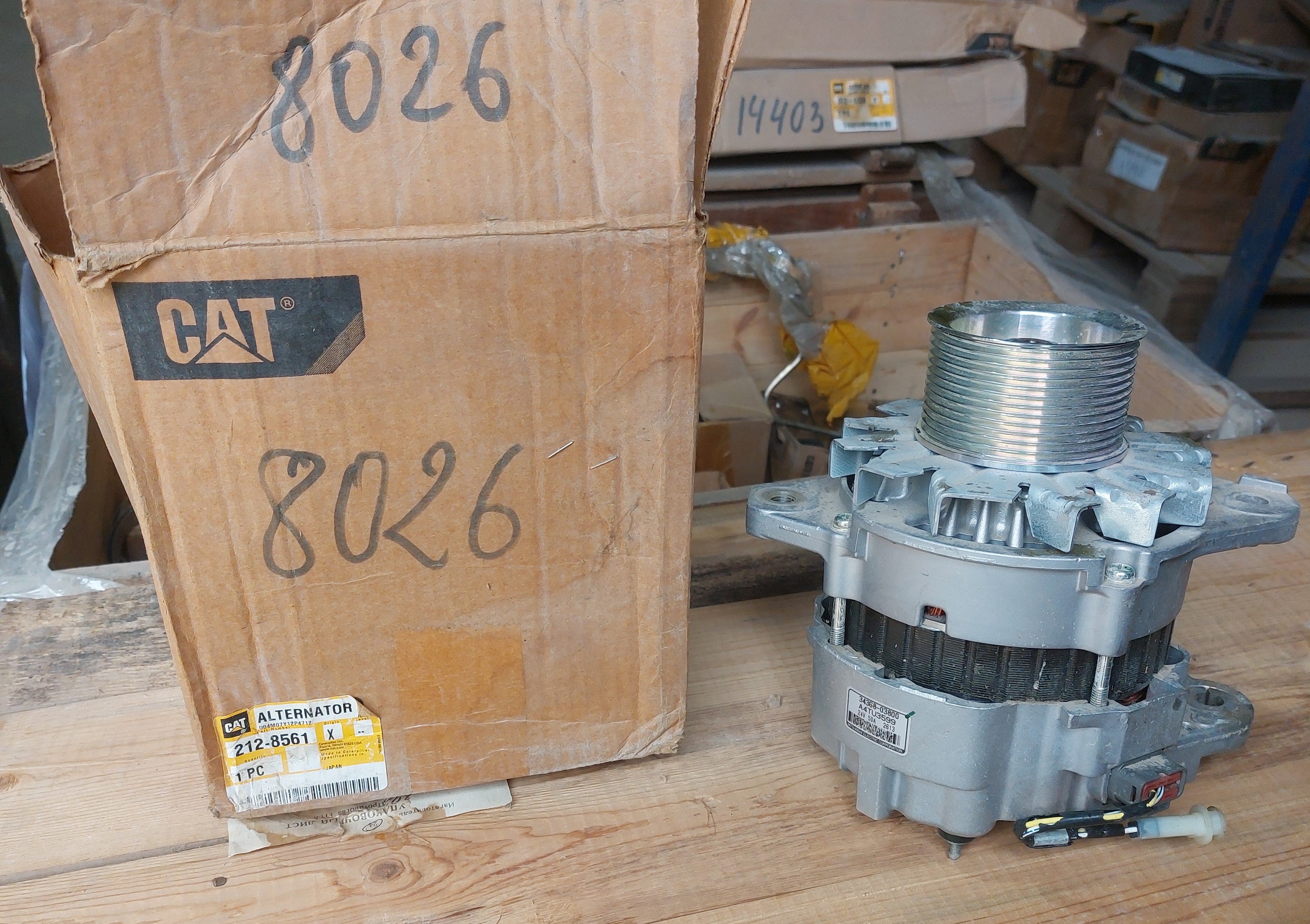 CAT 320 Excavator: Alternator GP Charging